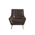 Fauteuil design en cuir confortable